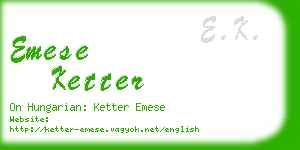 emese ketter business card